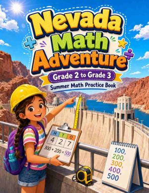 Nevada Grade 2 to 3 Summer Math Practice Book: 8 Weeks of Daily Practice