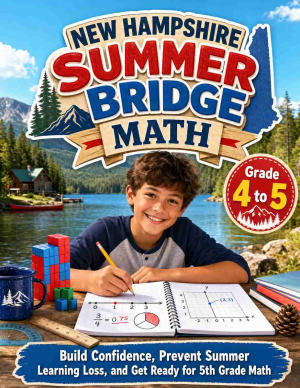 New Hampshire Summer Bridge Grade 4 to 5 Math: 8 Weeks of Daily Practice