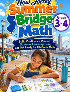 New Jersey Summer Bridge Grade 3 to 4 Math: 8 Weeks of Daily Practice
