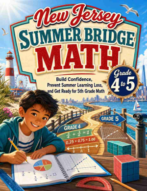 New Jersey Summer Bridge Grade 4 to 5 Math: 8 Weeks of Daily Practice
