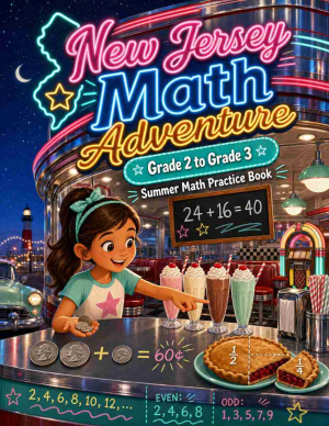 New Jersey Grade 2 to 3 Summer Math Practice Book: 8 Weeks of Daily Practice