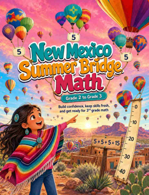 New Mexico Summer Bridge Grade 2 to 3 Math: 8 Weeks of Daily Practice