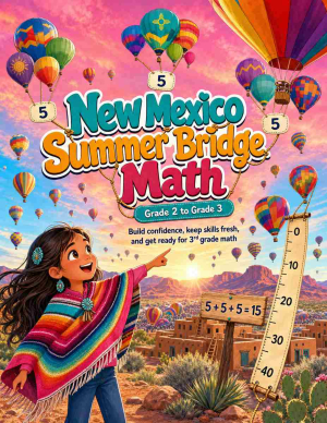 New Mexico Summer Bridge Grade 2 to 3 Math: 8 Weeks of Daily Practice