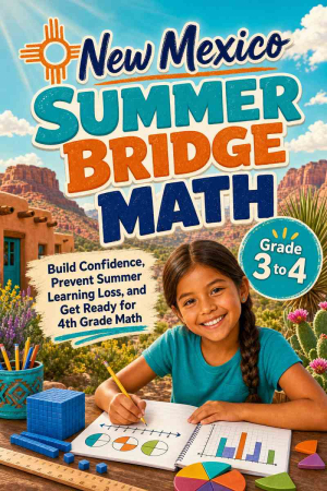 New Mexico Summer Bridge Grade 3 to 4 Math: 8 Weeks of Daily Practice