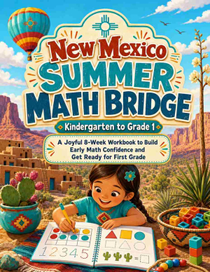 New Mexico Summer Bridge K to Grade 1 Math: 8 Weeks of Daily Practice