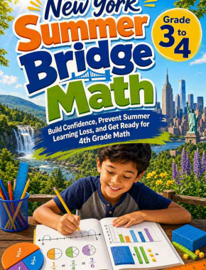 New York Summer Bridge Grade 3 to 4 Math: 8 Weeks of Daily Practice