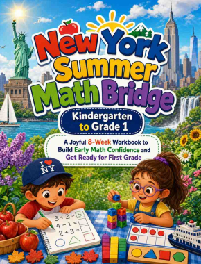 New York Summer Bridge K to Grade 1 Math: 8 Weeks of Daily Practice