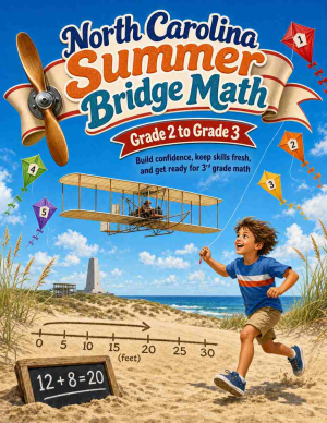 North Carolina Summer Bridge Grade 2 to 3 Math: 8 Weeks of Daily Practice