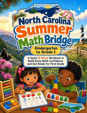 North Carolina Summer Bridge K to Grade 1 Math: 8 Weeks of Daily Practice