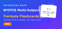 NYSTCE Multi-Subject Math Flashcards