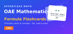 OAE Mathematics Flashcards