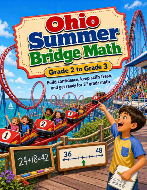 Ohio Summer Bridge Grade 2 to 3 Math: 8 Weeks of Daily Practice