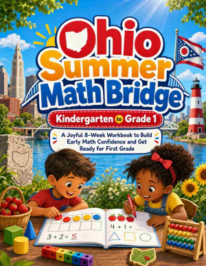 Ohio Summer Bridge K to Grade 1 Math: 8 Weeks of Daily Practice