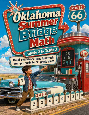 Oklahoma Summer Bridge Grade 2 to 3 Math: 8 Weeks of Daily Practice