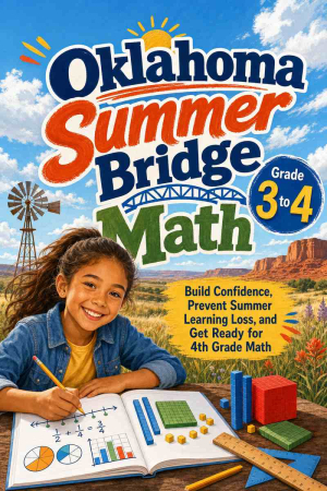 Oklahoma Summer Bridge Grade 3 to 4 Math: 8 Weeks of Daily Practice