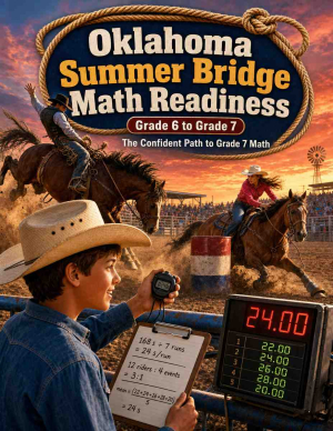 Oklahoma Summer Bridge Grade 6 to 7 Math: 8 Weeks of Daily Practice