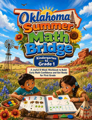 Oklahoma Summer Bridge K to Grade 1 Math: 8 Weeks of Daily Practice