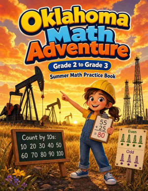 Oklahoma Grade 2 to 3 Summer Math Practice Book: 8 Weeks of Daily Practice