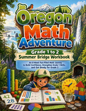 Oregon Summer Bridge Grade 1 to 2 Math: 8 Weeks of Daily Practice