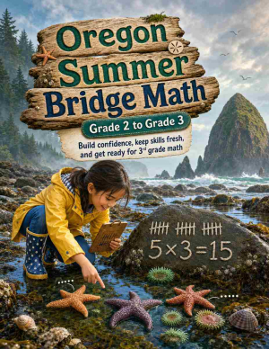 Oregon Summer Bridge Grade 2 to 3 Math: 8 Weeks of Daily Practice
