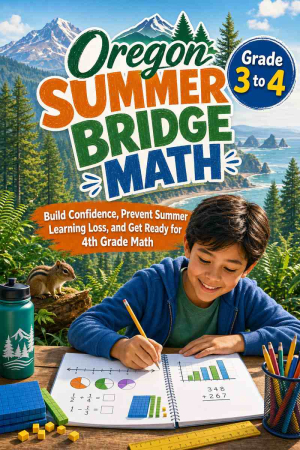 Oregon Summer Bridge Grade 3 to 4 Math: 8 Weeks of Daily Practice