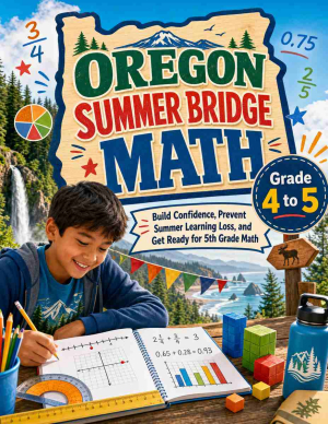 Oregon Summer Bridge Grade 4 to 5 Math: 8 Weeks of Daily Practice