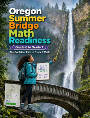 Oregon Summer Bridge Grade 6 to 7 Math: 8 Weeks of Daily Practice Cover