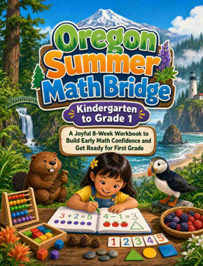Oregon Summer Bridge K to Grade 1 Math: 8 Weeks of Daily Practice