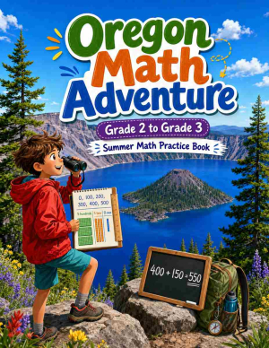 Oregon Grade 2 to 3 Summer Math Practice Book: 8 Weeks of Daily Practice