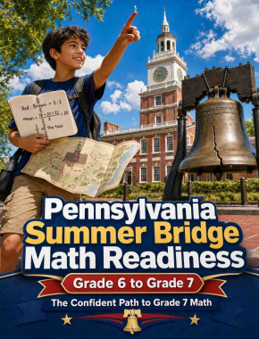 Pennsylvania Summer Bridge Grade 6 to 7 Math: 8 Weeks of Daily Practice