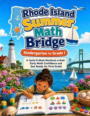 Rhode Island Summer Bridge K to Grade 1 Math: 8 Weeks of Daily Practice