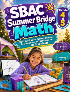 SBAC Summer Bridge Grade 4 to 5 Math: 8 Weeks of Daily Practice
