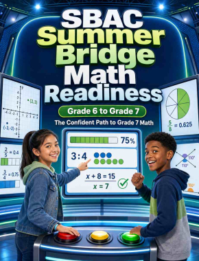 SBAC Summer Bridge Grade 6 to 7 Math: 8 Weeks of Daily Practice