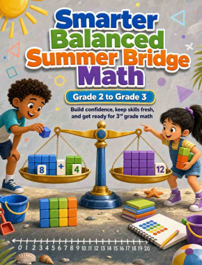 Smarter Balanced Summer Bridge Grade 2 to 3 Math: 8 Weeks of Daily Practice