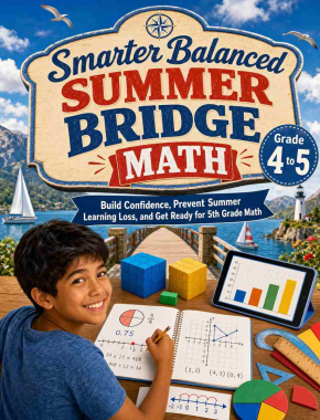 Smarter Balanced Summer Bridge Grade 4 to 5 Math: 8 Weeks of Daily Practice