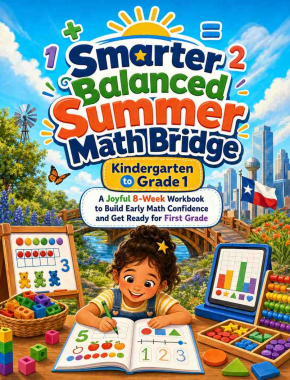 Smarter Balanced Summer Bridge K to Grade 1 Math: 8 Weeks of Daily Practice