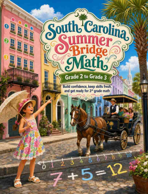 South Carolina Summer Bridge Grade 2 to 3 Math: 8 Weeks of Daily Practice