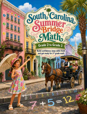 South Carolina Summer Bridge Grade 2 to 3 Math: 8 Weeks of Daily Practice