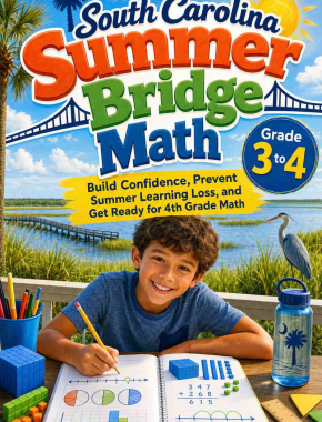 South Carolina Summer Bridge Grade 3 to 4 Math: 8 Weeks of Daily Practice