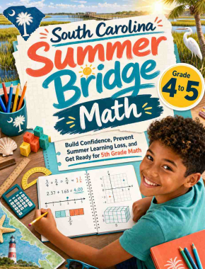 South Carolina Summer Bridge Grade 4 to 5 Math: 8 Weeks of Daily Practice