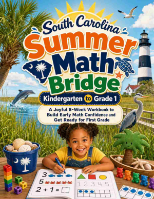 South Carolina Summer Bridge K to Grade 1 Math: 8 Weeks of Daily Practice