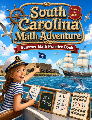 South Carolina Grade 2 to 3 Summer Math Practice Book: 8 Weeks of Daily Practice