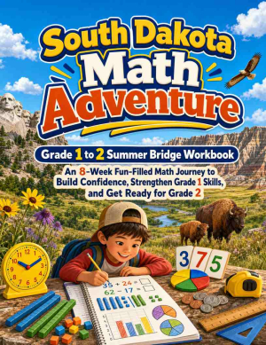 South Dakota Summer Bridge Grade 1 to 2 Math: 8 Weeks of Daily Practice