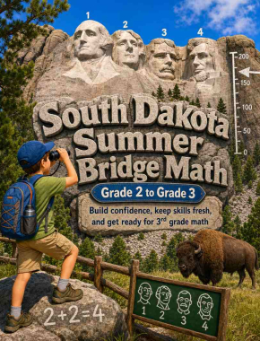 South Dakota Summer Bridge Grade 2 to 3 Math: 8 Weeks of Daily Practice