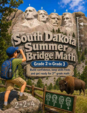 South Dakota Summer Bridge Grade 2 to 3 Math: 8 Weeks of Daily Practice