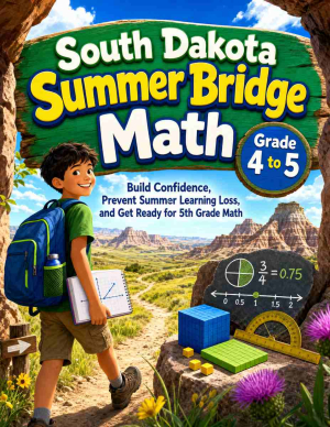 South Dakota Summer Bridge Grade 4 to 5 Math: 8 Weeks of Daily Practice