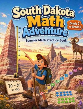 South Dakota Grade 2 to 3 Summer Math Practice Book: 8 Weeks of Daily Practice