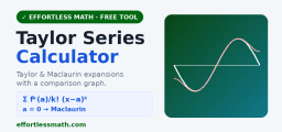 Taylor and Maclaurin Series Calculator (Free)
