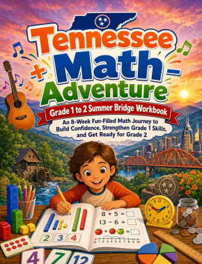 Tennessee Summer Bridge Grade 1 to 2 Math: 8 Weeks of Daily Practice