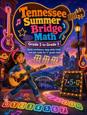 Tennessee Summer Bridge Grade 2 to 3 Math: 8 Weeks of Daily Practice
